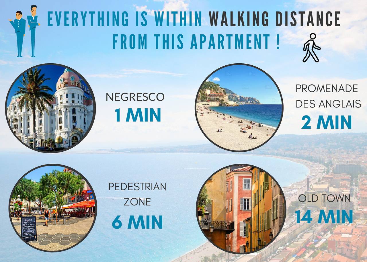 Entire apartment, N&J - Beach Cottage Terrace  - Very close sea  in Nice (France), Nice region