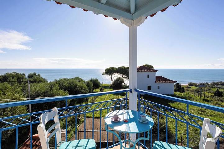 Ferienwohnung für 5 Personen, mit Garten und Balkon, mit Haustier in Koroni