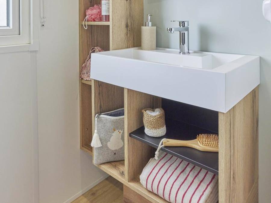 Camping Les Castors - Mobilheim 6 personen - Ostriconi 35 m², klimatisiert, 3 Schlafzimmer 2 Badezimmer in Calvi, Calvi und Umgebung