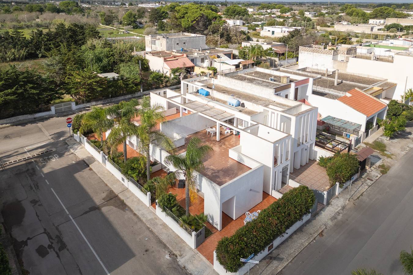 Ferienhaus 'Villetta Panoramic Rooftop San Foca' mit privater Terrasse, Wi-Fi und Klimaanlage in San Foca, Lecce Provinz