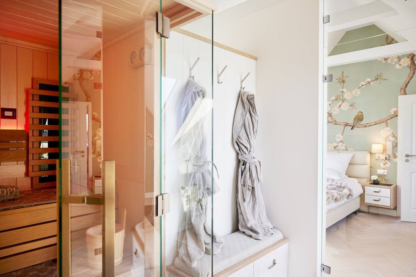 Ganze Wohnung, Wolken.Nest Penthouse Büsum – Whirlpool, Sauna & 2 Balkone in Hafen Büsum, Büsum