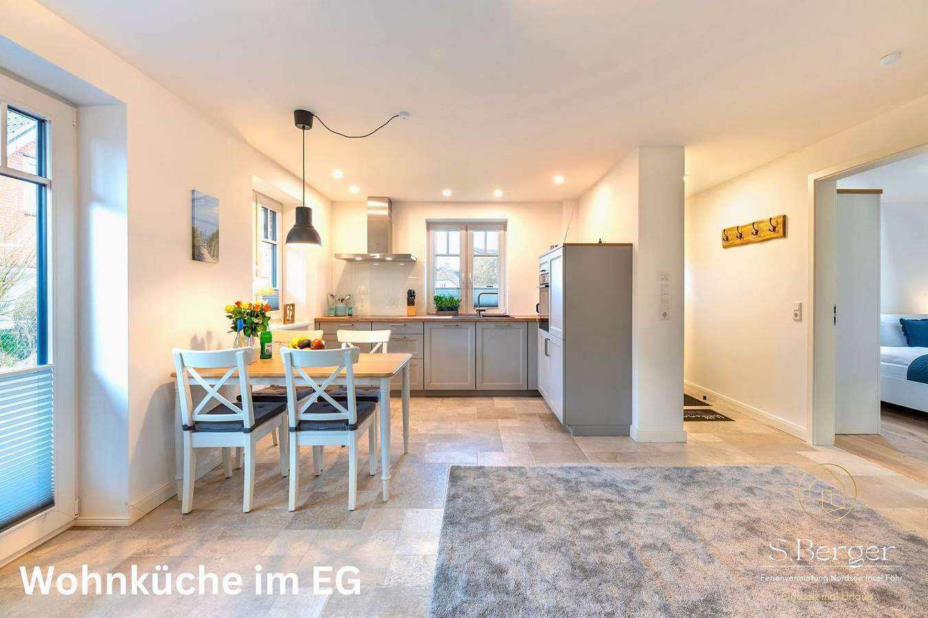 Ganze Wohnung, "Entspanntes Wohnen im Ferienhaus König 'Ankerplatz' – Ihr Rückzugsort!" in Oevenum, Föhr