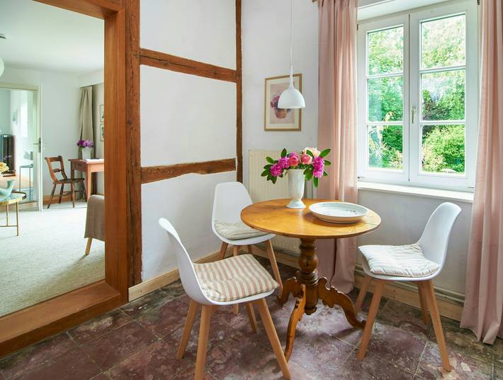 Ferienwohnung für 2 Personen, mit Garten und Sauna sowie Terrasse, kinderfreundlich in Naturpark Aukrug - 4