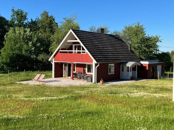 Ferienhaus für 6 Personen, mit Balkon und Terrasse sowie Garten und Ausblick in Nässjö