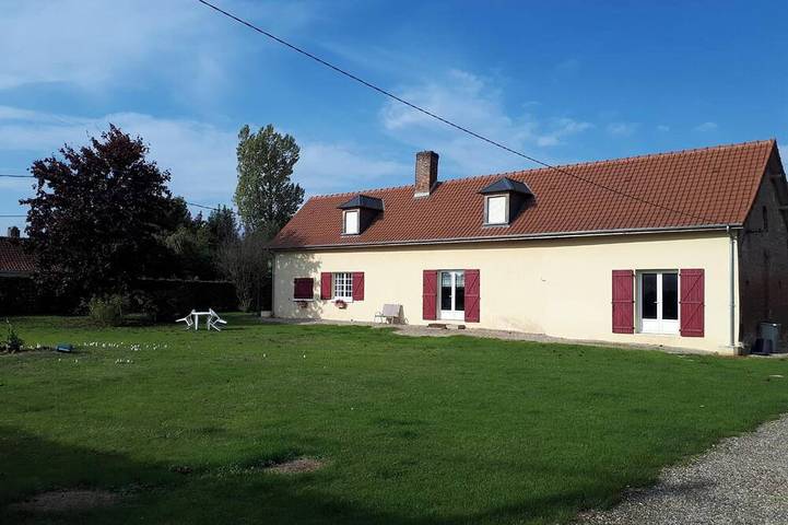 Location de vacances pour 5 personnes, avec jardin, animaux acceptés à Tours-en-Vimeu