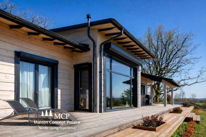 Location de vacances pour 3 personnes, avec jardin et vue à Monflanquin