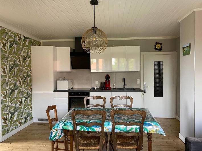 Appartement de vacances pour 4 personnes, avec Terrasse ainsi que Jardin et Vue