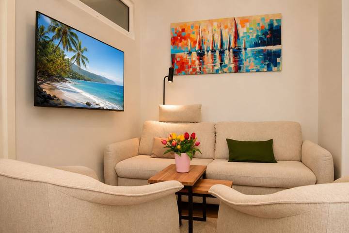 Ferienwohnung für 4 Personen, mit Terrasse und Sauna in Kühlungsborn