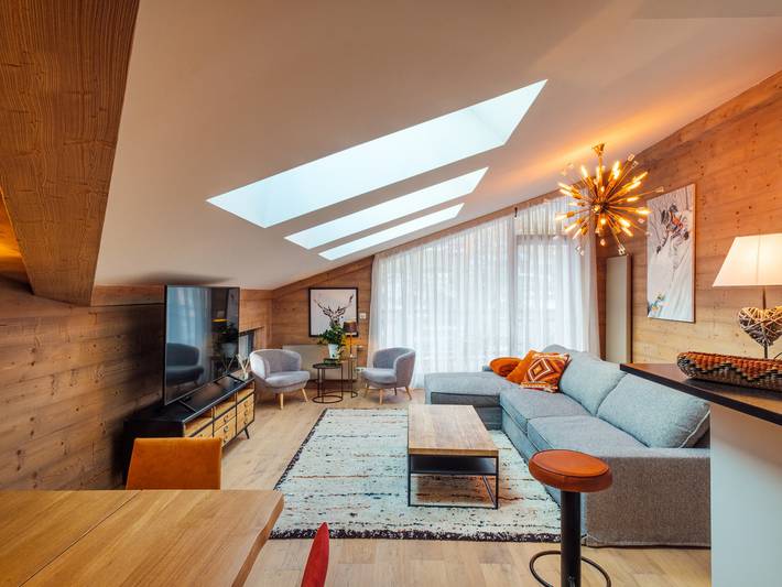 Gîte pour 7 personnes, avec Balcon dans Patinoire des Gets
