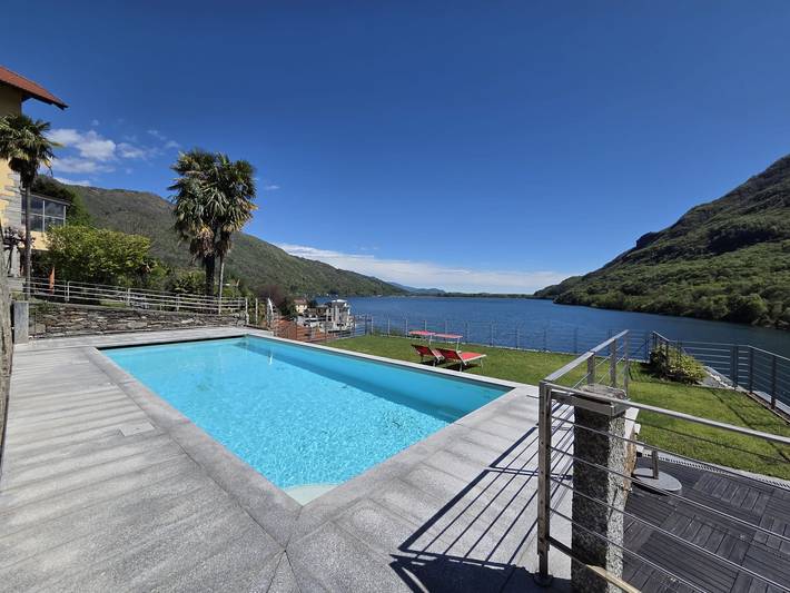 Ferienwohnung für 5 Personen, mit Garten und Pool in Mergozzo