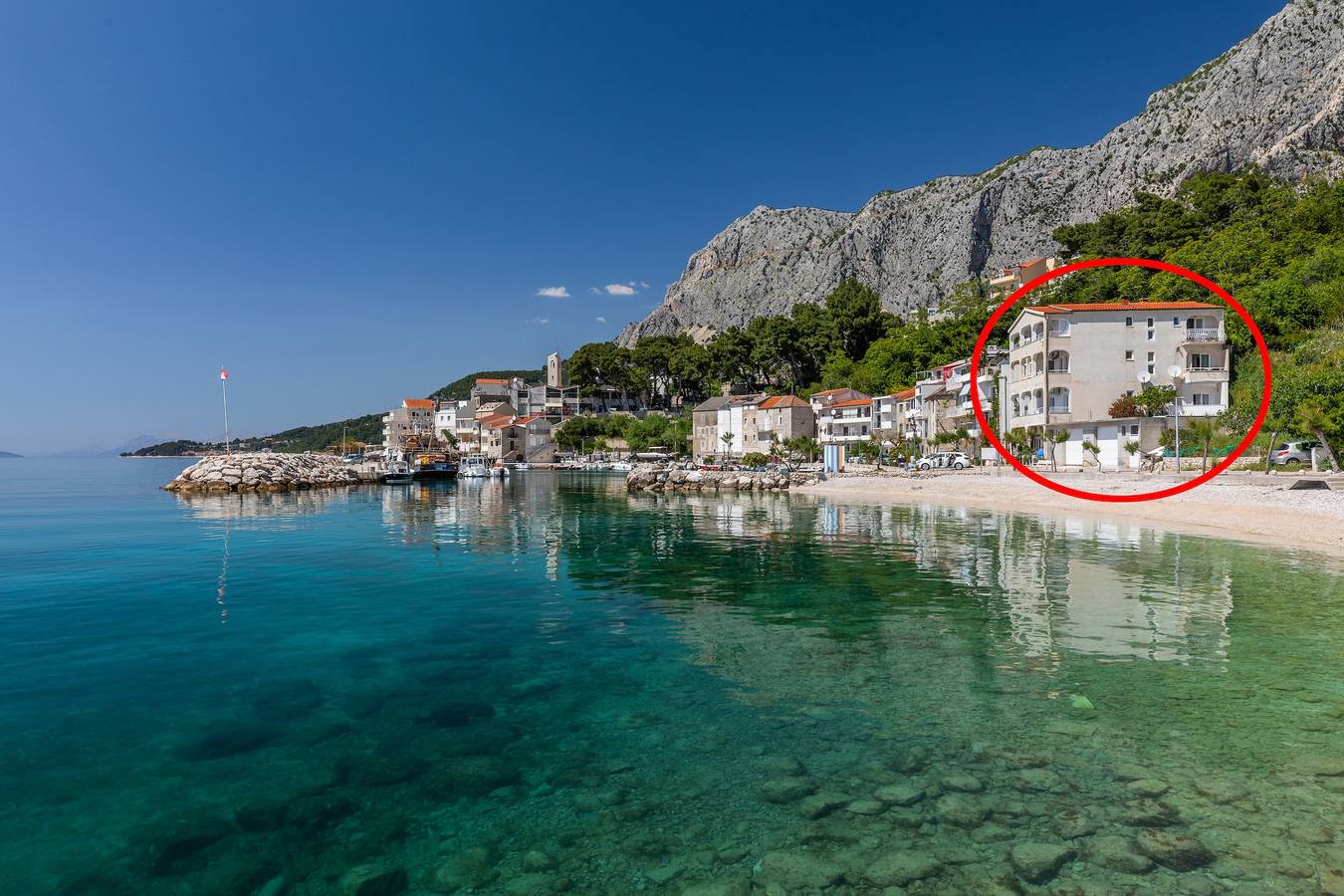 Ganze Wohnung, 1-Zimmer-Ferienwohnung am Strand Drasnice, Makarska A-2670-c in Drašnice, Makarska Riviera