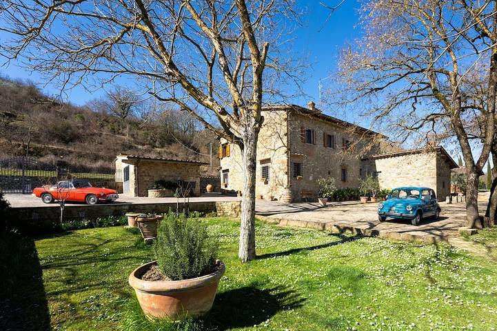 Agriturismo voor 3 personen, met tuin en zwembad, met huisdier in Greve In Chianti