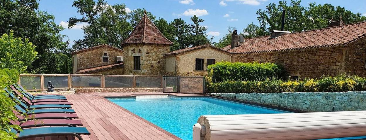 Gîte pour 4 personnes, avec jardin ainsi que vue et piscine, animaux acceptés à Puy-l'Évêque - 2