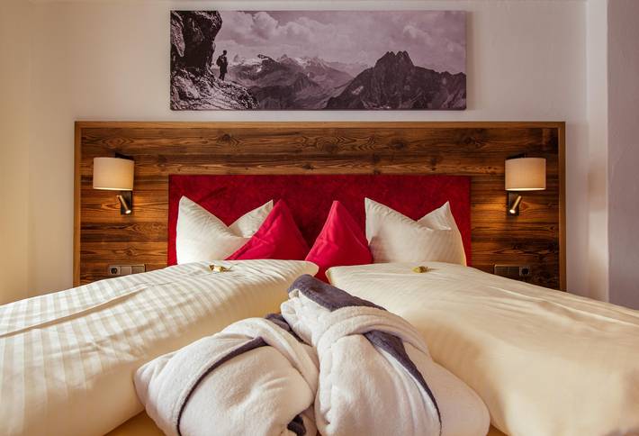 Hotel für 2 Personen, mit Balkon und Sauna sowie Garten, kinderfreundlich in Unterjoch - 4
