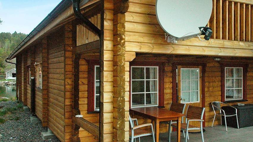 Ferienhaus für 5 Personen, mit Terrasse und Ausblick in Vågland
