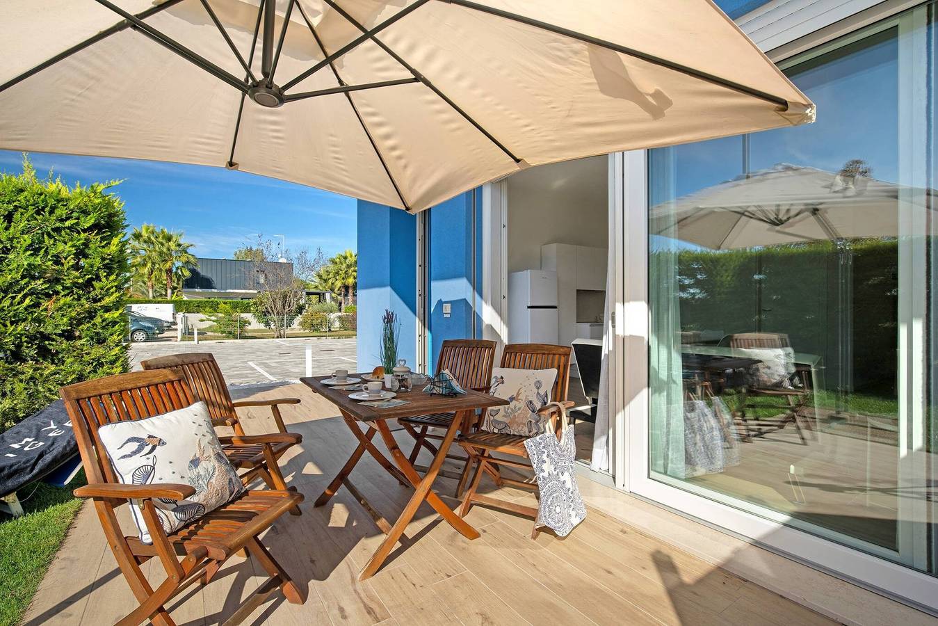 Studio entier, Studio 'Open Space 1' avec jardin partagé, Wi-Fi et climatisation in Lido di Jesolo, Jesolo-City