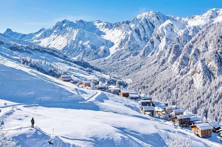 Ganze Wohnung, Casa-La Carotto Appartement pour 6 dans chalet in Saint-Véran, Queyras