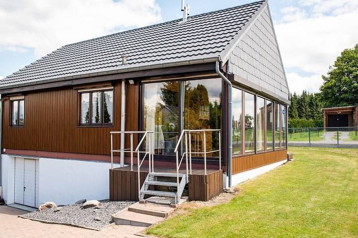 Ferienhaus für 9 Personen, mit Pool und Garten sowie Sauna, mit Haustier - 1