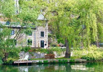 Gîte pour 4 personnes, avec vue sur le lac et sauna ainsi que vue et jardin à Profondeville