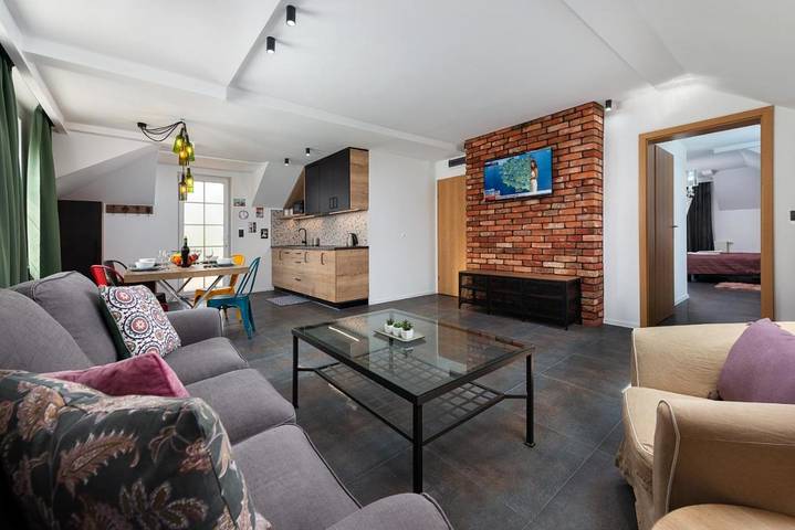 Ferienwohnung für 6 Personen, mit Garten und Ausblick