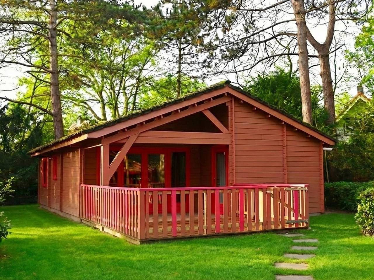 Bungalow in Hoogerheide met omheind terras in Noord-Brabant