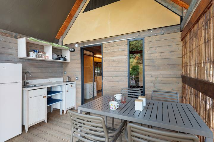 Glamping Tenda vista mare con aria condizionata, Isola d'Elba in Cavo, Rio