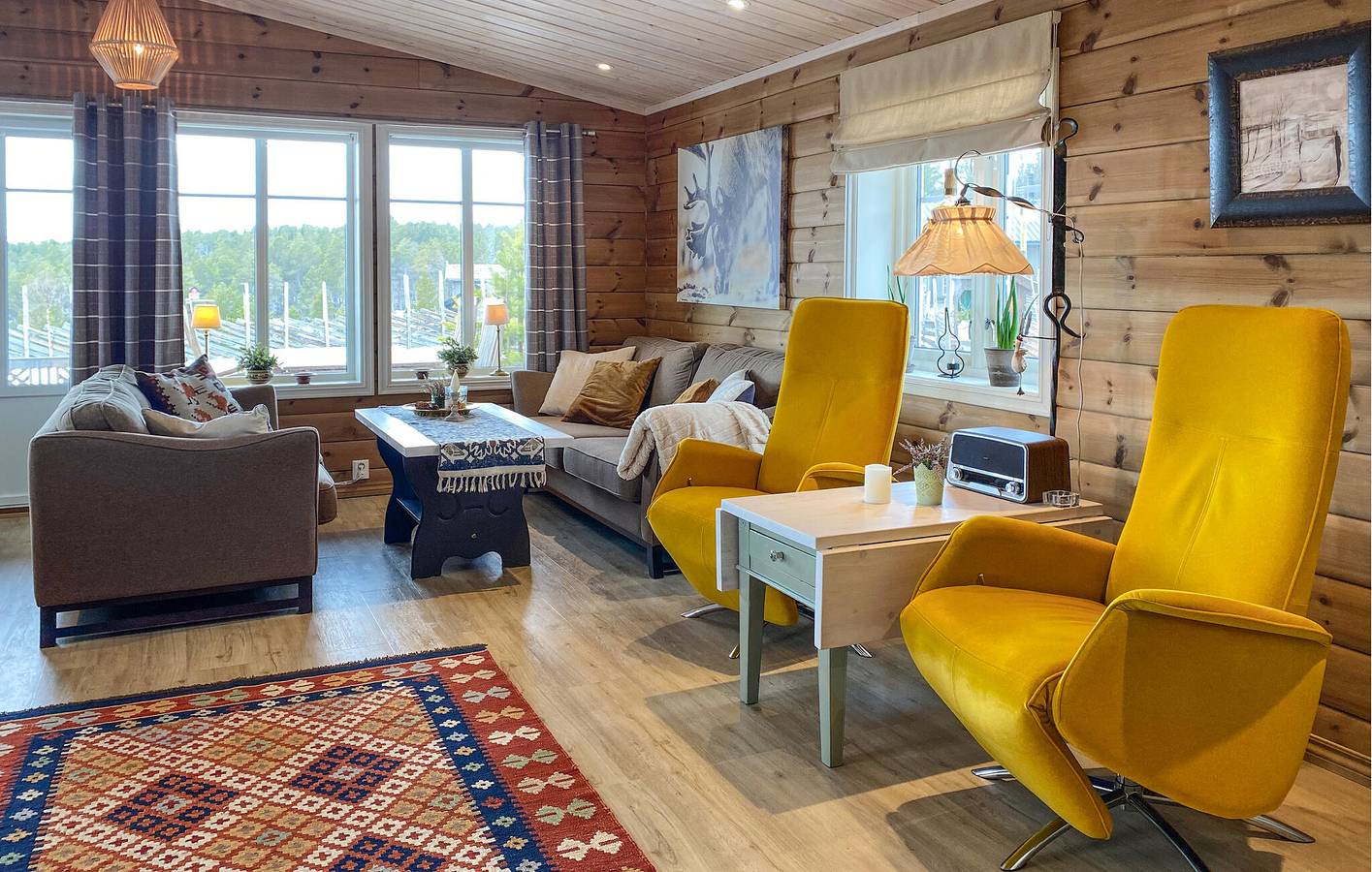 Casa de vacaciones para 8 personas con vistas in Oppdal