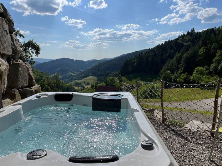 Ferienwohnung für 4 Personen, mit Balkon und Terrasse sowie Sauna und Ausblick in Hausach
