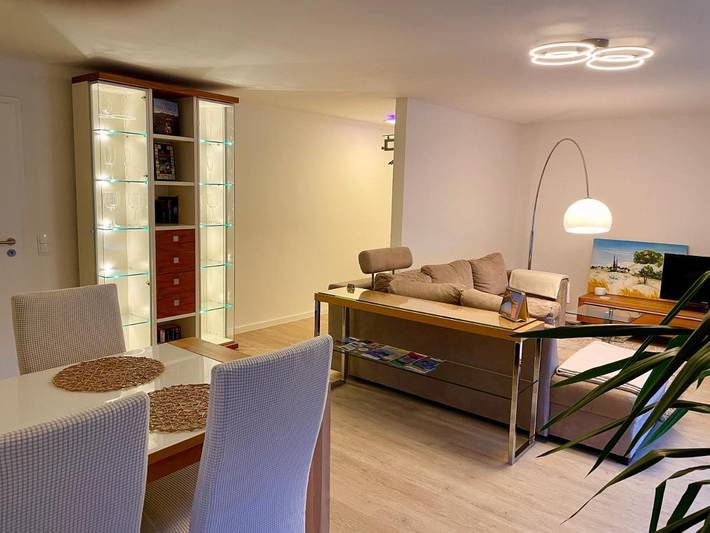 Ferienwohnung für 5 Personen, mit Ausblick und Garten