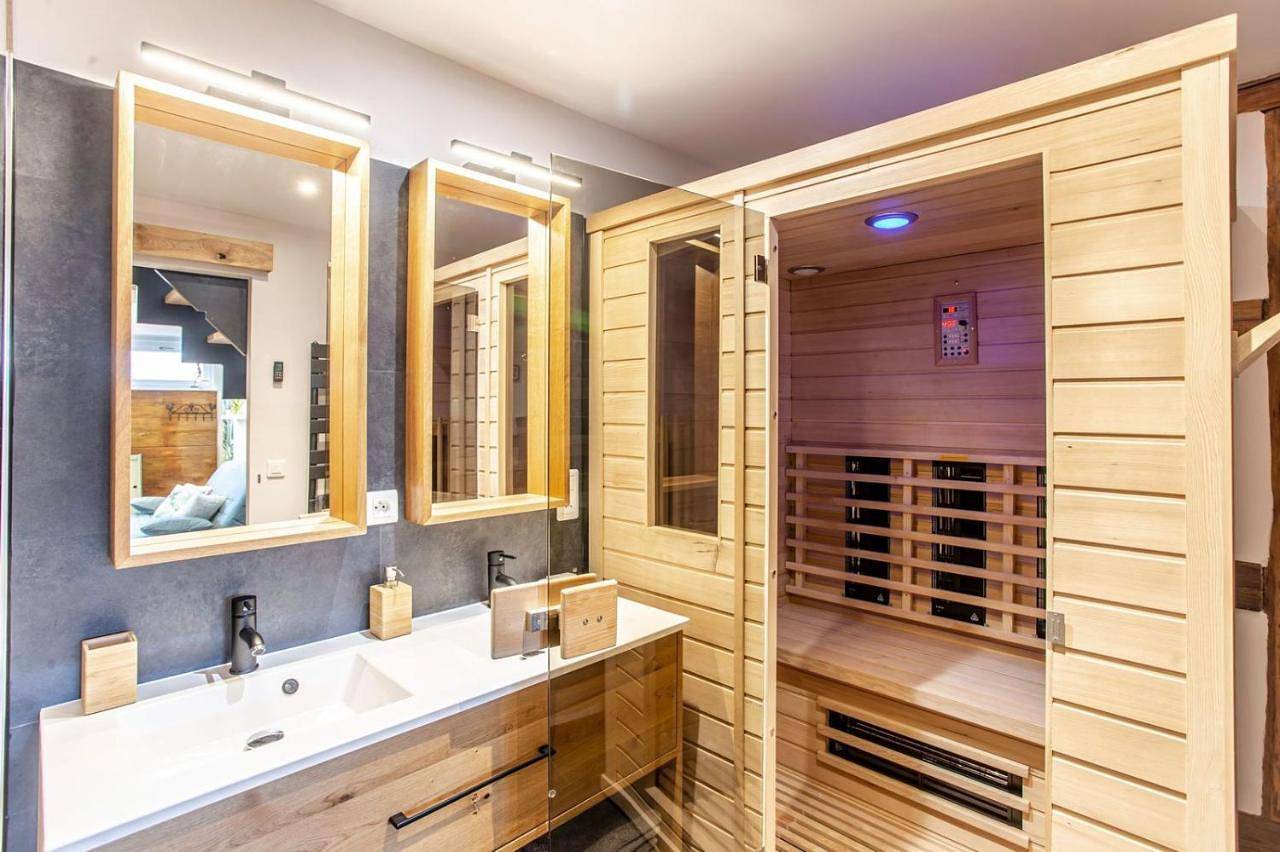 Appartement entier, Gîte La Rodernelle - Sauna - Patio - Climatisation - Vue sur Château du Haut Kœnigsbourg in Rodern, Parc naturel régional des Ballons des Vosges