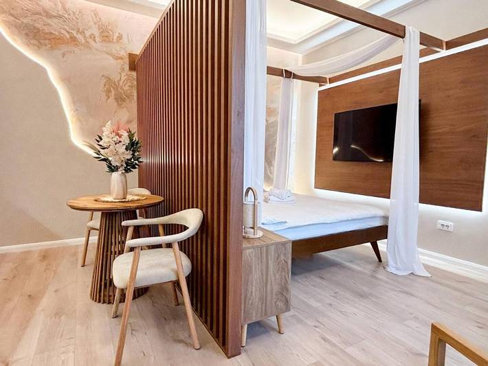 Appartement de vacances pour 2 personnes, avec Terrasse ainsi que Jardin et Vue