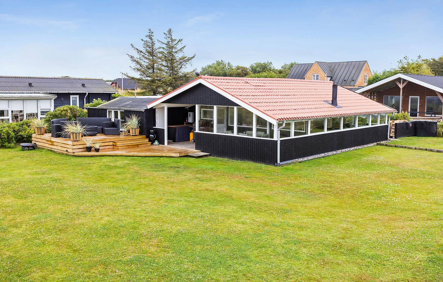 Ferienhaus für 6 Personen mit Terrasse in Handbjerg, Limfjord in Westjütland