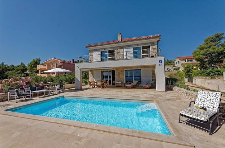 Ferienhaus für 6 Personen, mit Balkon und Garten sowie Pool und Ausblick - 1