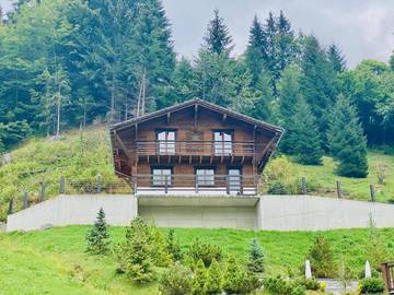 Maison de campagne pour 6 personnes, avec vue et jardin dans Morgins