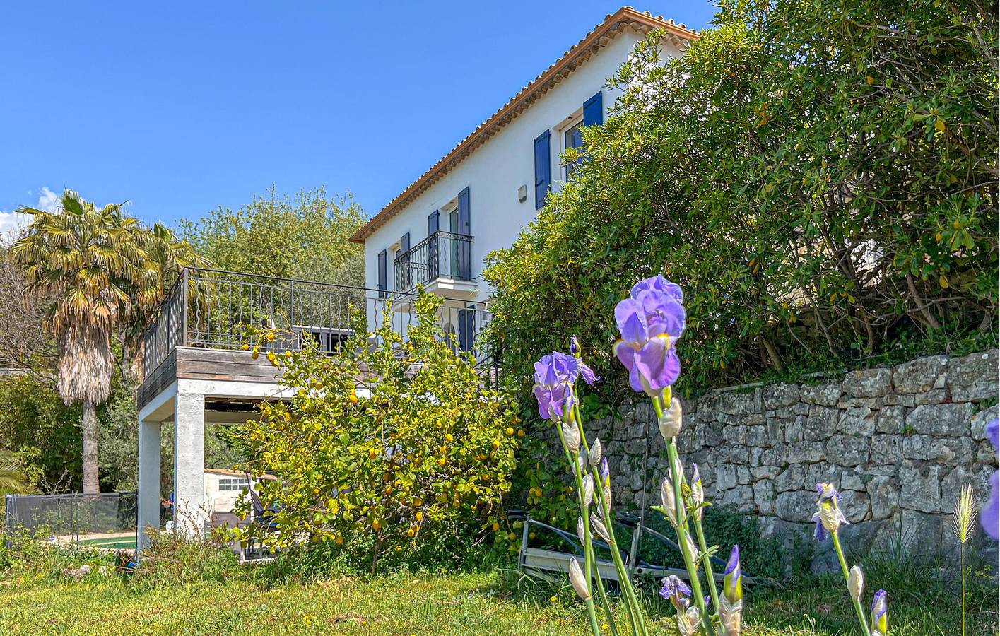 Reizende 2-Zimmer-Wohnung mit Pool, Terrasse und WLAN in der Nähe des Stadtzentrums von Opio in Châteauneuf-Grasse, Mittelmeerküste (Frankreich)