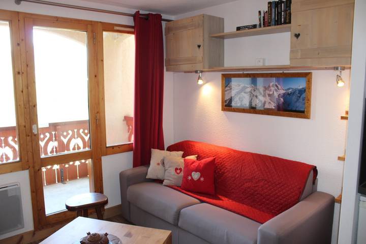 Apartamento entero, Apartamento 'Le Flocon de la Lognan' con vistas a la montaña y balcón in Belle Plagne, La Plagne-Tarentaise