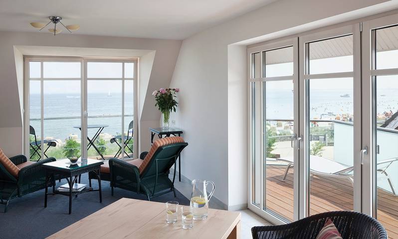Ferienwohnung mit Meerblick für 2 Personen, mit Balkon und Ausblick