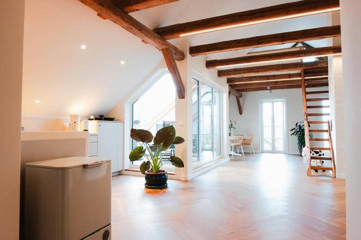 Ferienwohnung für 4 Personen, mit Balkon und Terrasse sowie Garten und Ausblick in Osterwieck