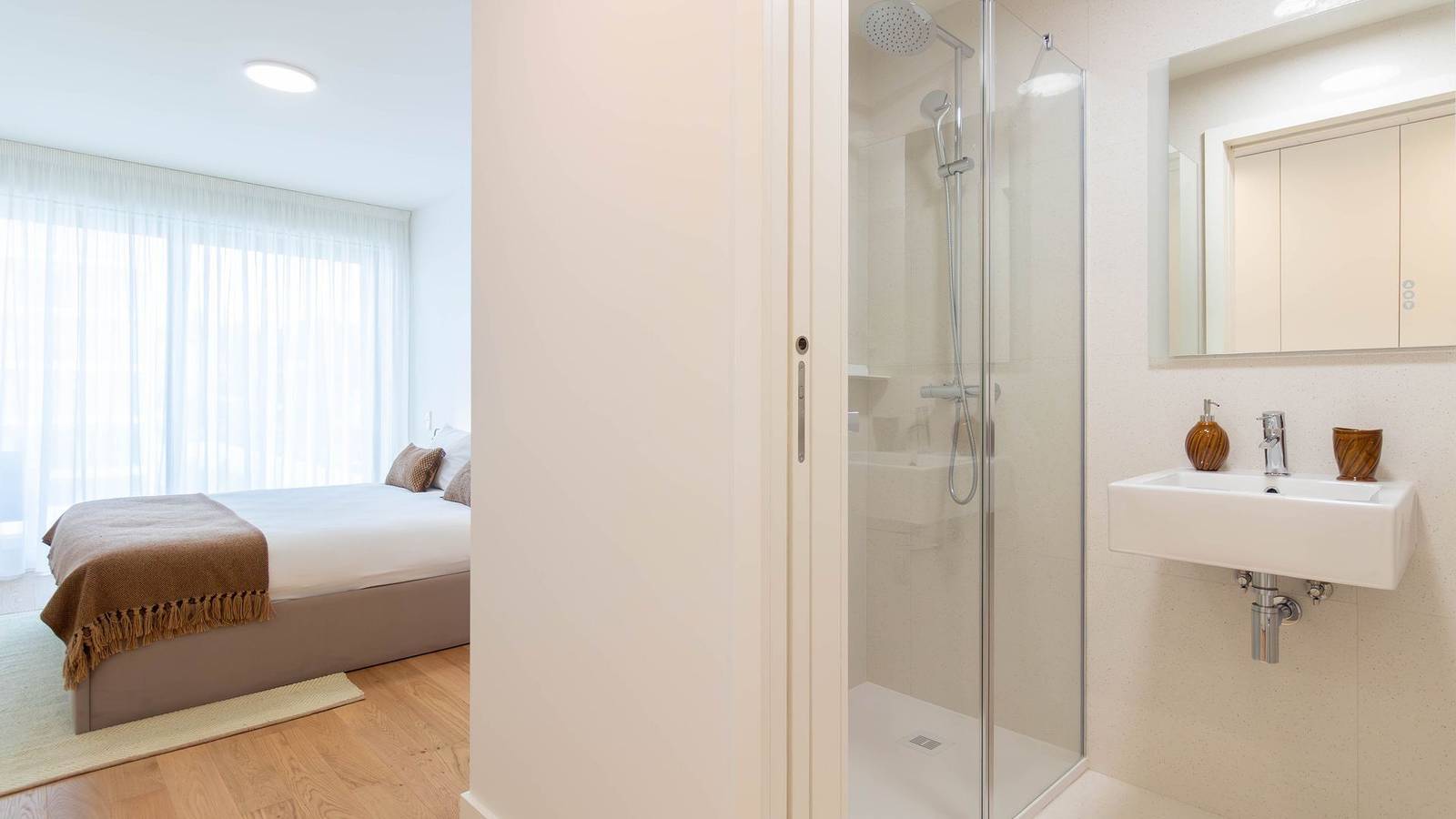 Apartamento entero, Apartamento de vacaciones para 4 personas con balcón in Canidelo, Distrito de Porto