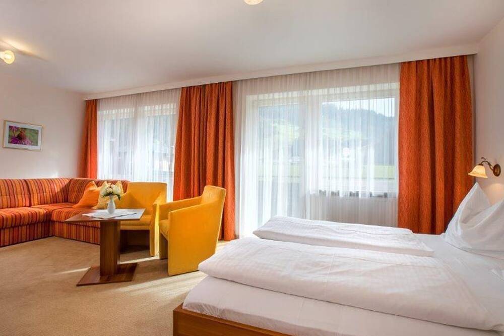 Apartment/Wohn-Schlafraum/Bad, Wc - Hotel garni Rösslhof in Hollersbach im Pinzgau, Pinzgau