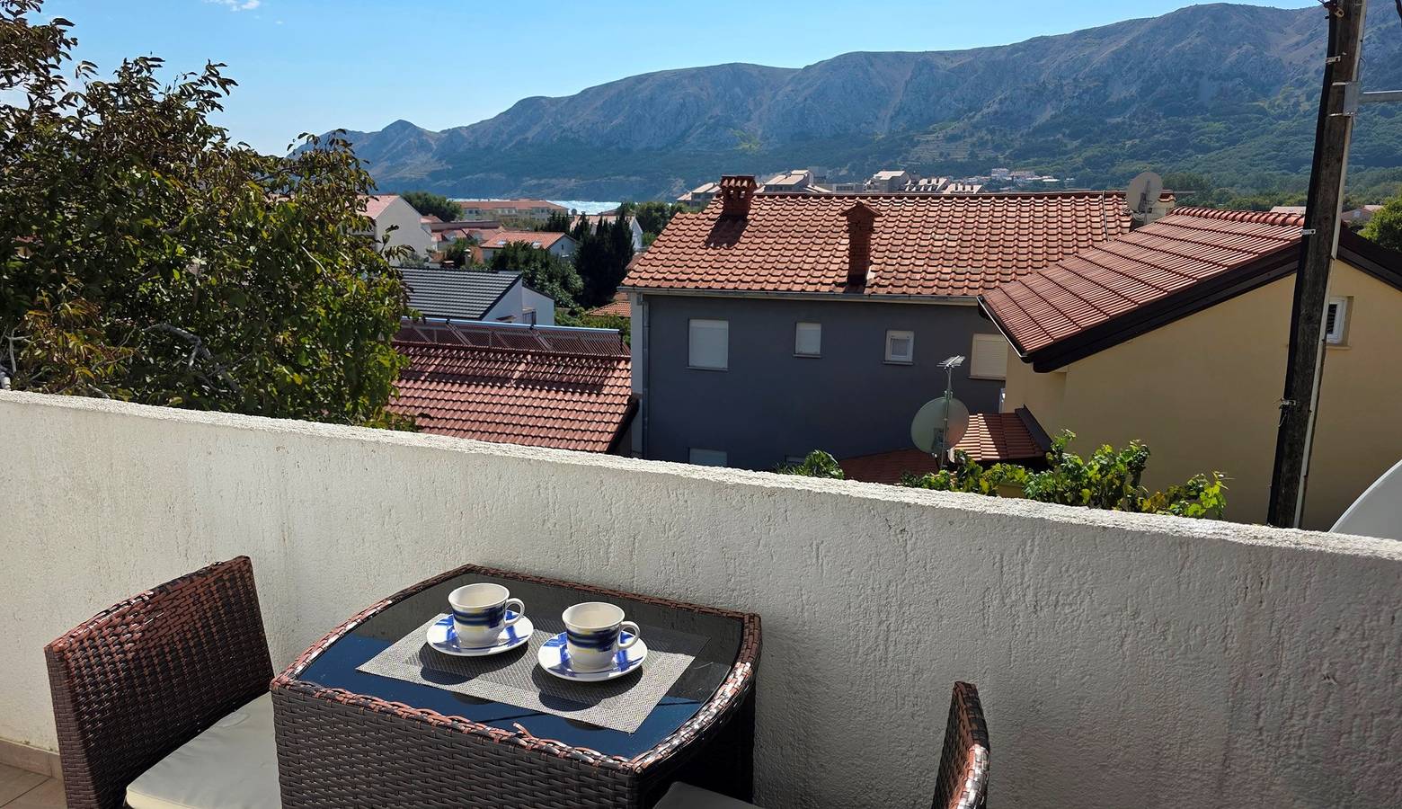 Ganze Wohnung, Studio Apartment Bugi - mit Balkon in Baska, Krk