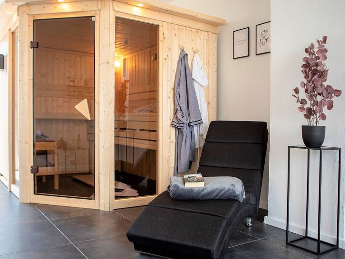 Ferienwohnung für 4 Personen, mit Terrasse und Garten sowie Sauna am Niederrhein
