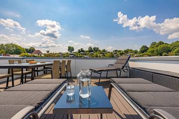 Ferienhaus für 6 Personen, mit Sauna und Ausblick sowie Terrasse und Garten in Bockholm