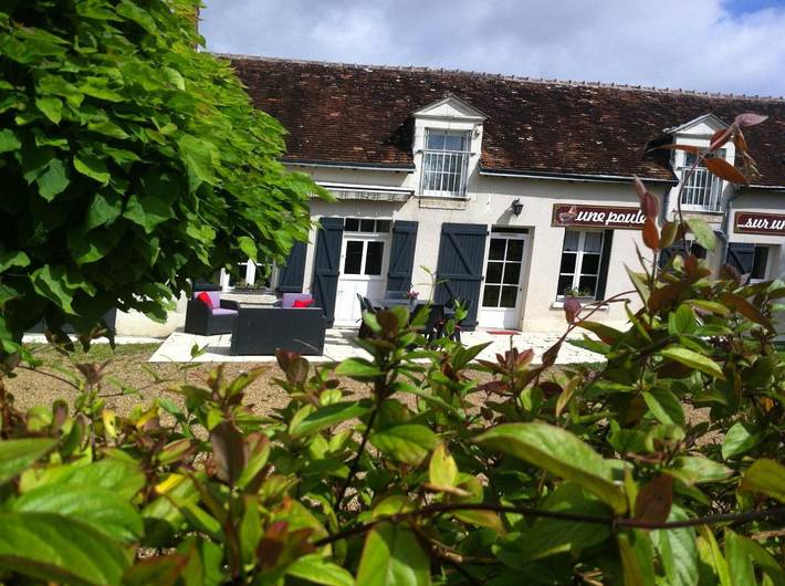 Location de vacances pour 9 personnes, avec Terrasse ainsi que Jardin et Vue à Choussy