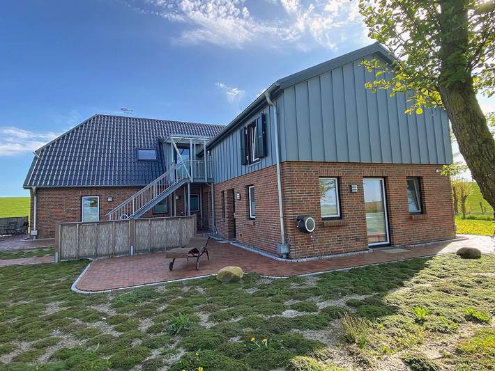 Ferienwohnung für 3 Personen, mit Terrasse und Garten sowie Ausblick, kinderfreundlich in der Husumer Bucht - 3