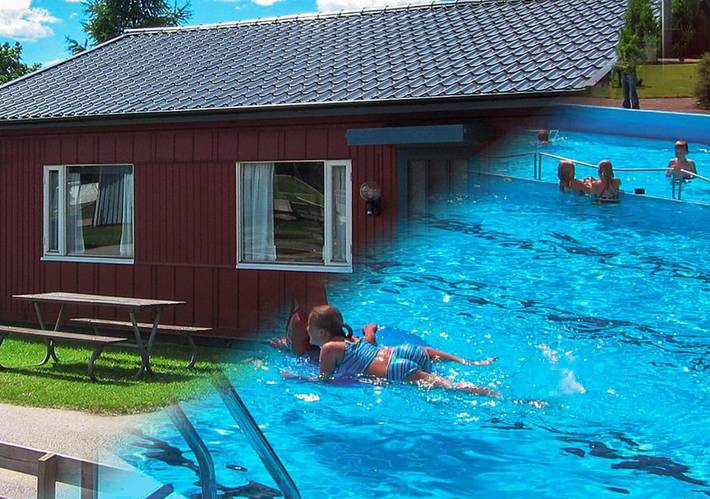 Ferienhaus für 6 Personen, mit Terrasse und Garten sowie Pool und Sauna