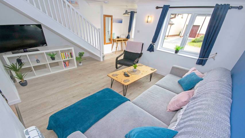 Maison de vacances pour 4 personnes, avec terrasse et jardin à Croyde