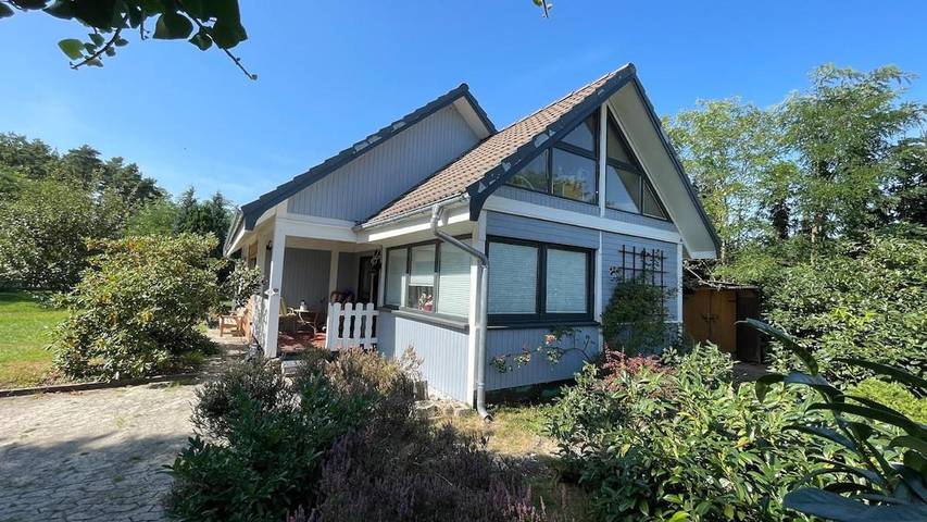 Ferienhaus für 7 Personen, mit Balkon und Terrasse sowie Garten und Ausblick in Wittingen