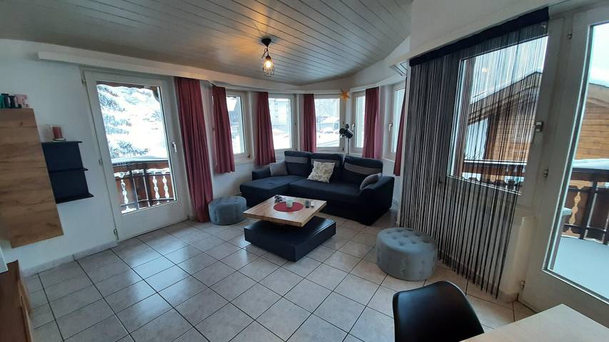 Ganze Ferienwohnung, 6-Bettwohnung 2. Stock in Saas-Almagell, Walliser Alpen