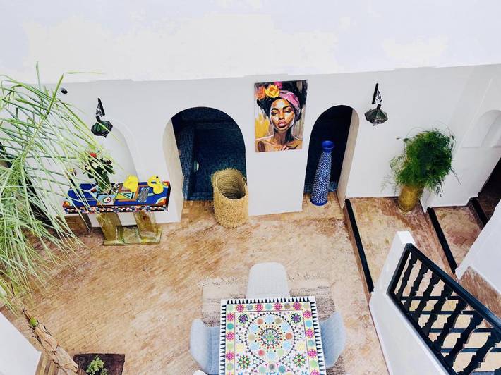 Villa pour 10 personnes, avec terrasse et piscine, animaux acceptés à Marrakech